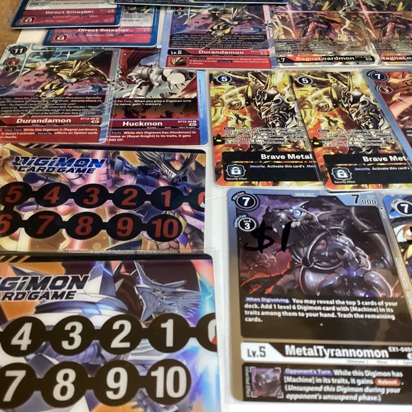 110 Digimon Card lot of 110 cards 38 foils and 82 non Foil cards - Picture 13 of 16